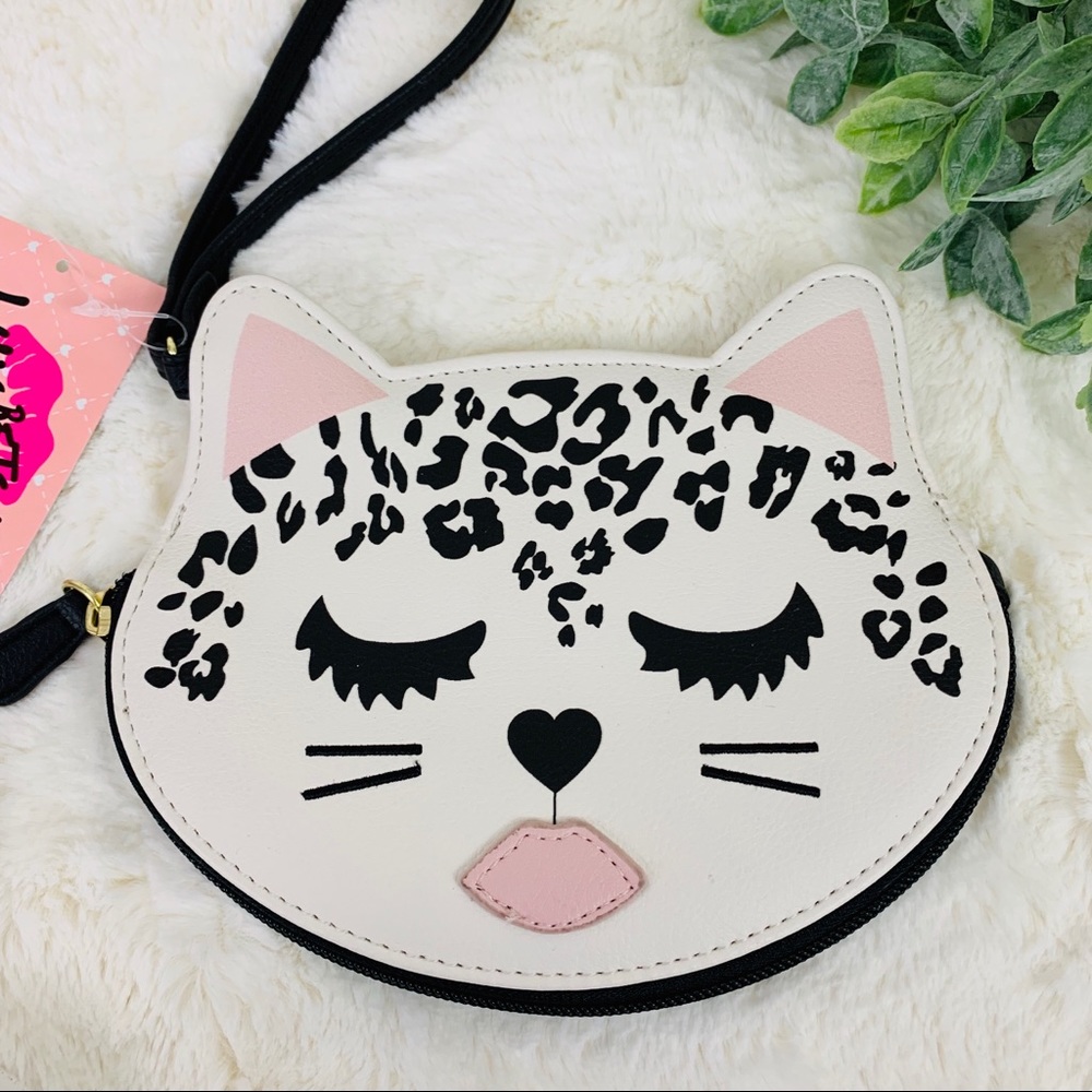 Betsey Johnson Leopard Kitty Coin Purse / Wristlet - Picture 4 of 8